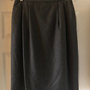 Jones of New York Grey 100% Wool Skirt.